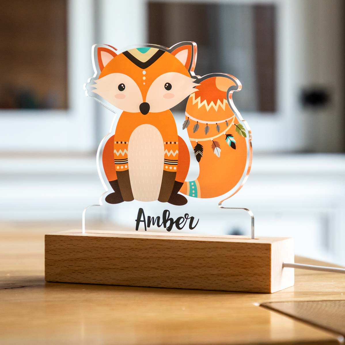 Personalised Fox Night Light