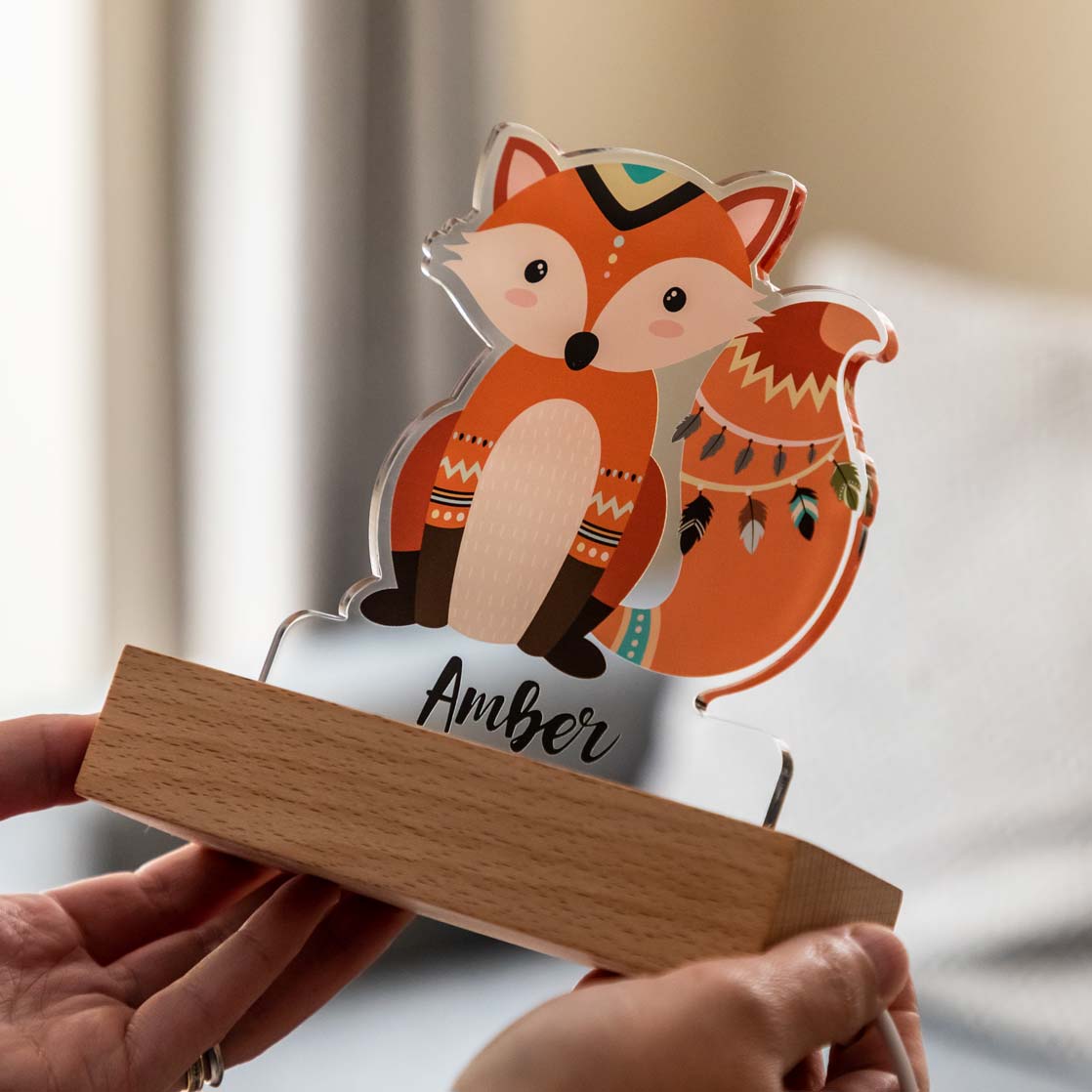 Personalised Fox Night Light