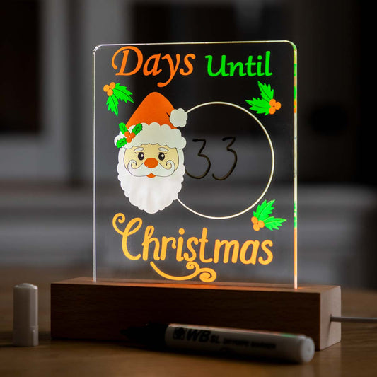 Santa Christmas Countdown Light Decoration