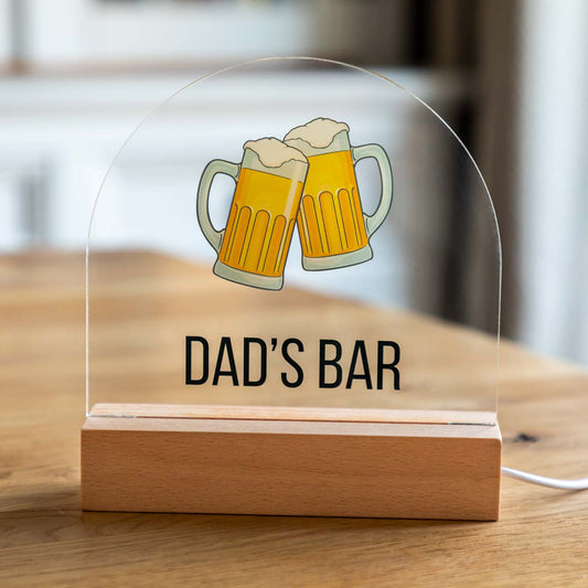 Personalised Beer Bar Light Sign