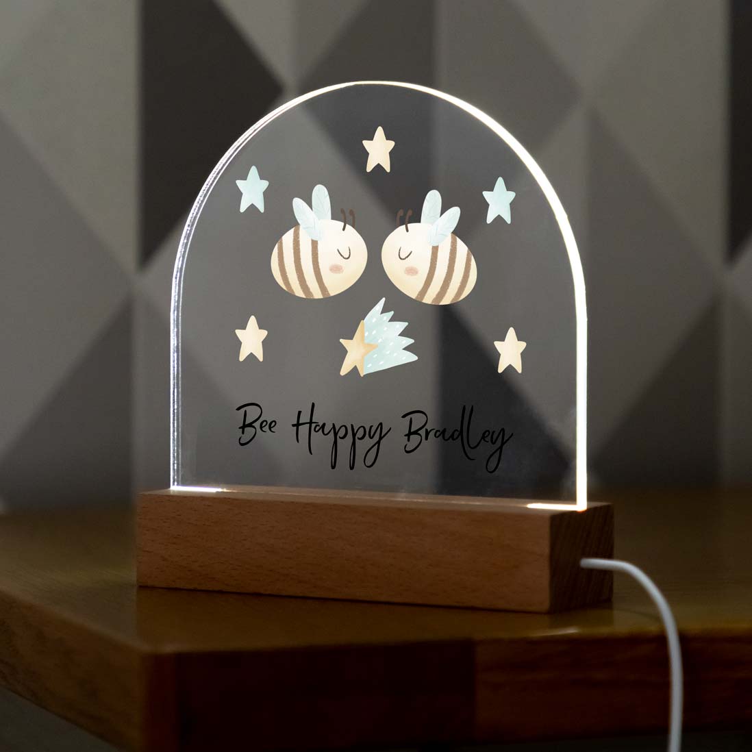 Personalised Bee Night Light