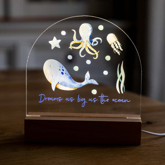 Personalised Night Light Under The Sea