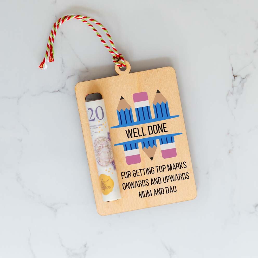 Personalised Well Done Exams Graduation Money Gift Holder