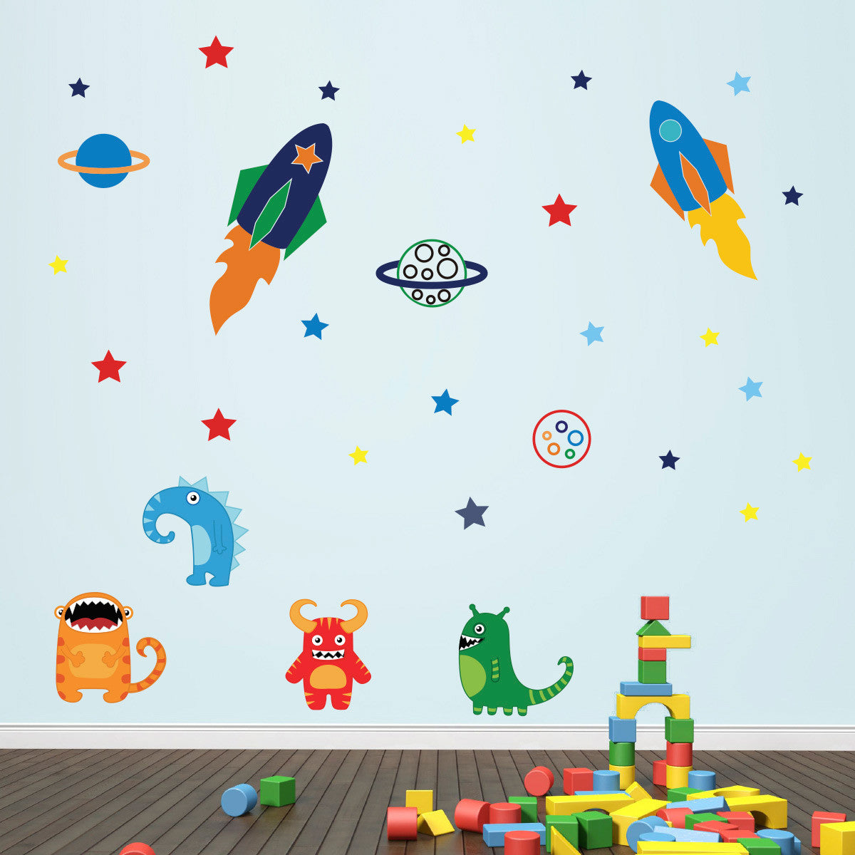 Aliens In Space Wall Art