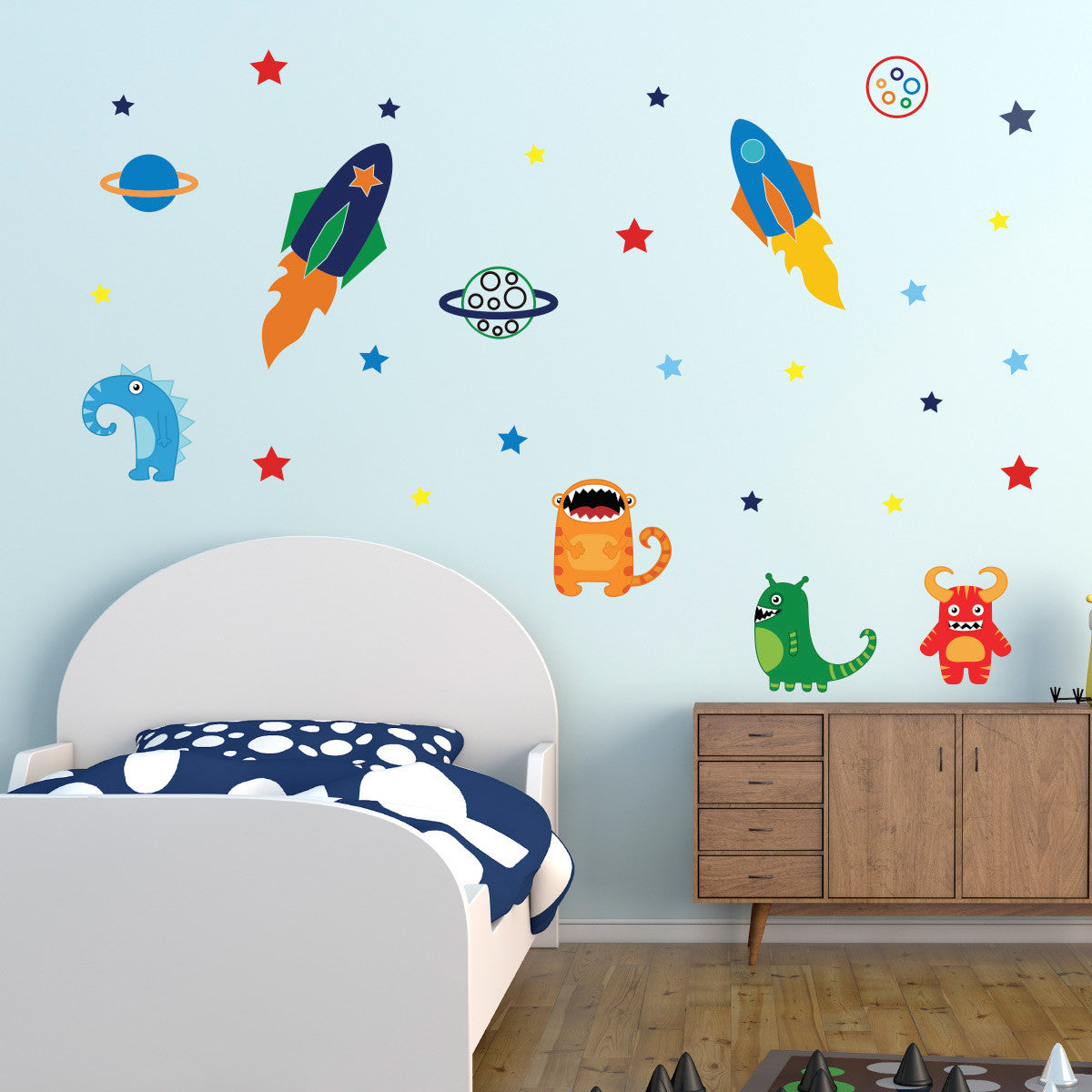 Aliens In Space Wall Sticker