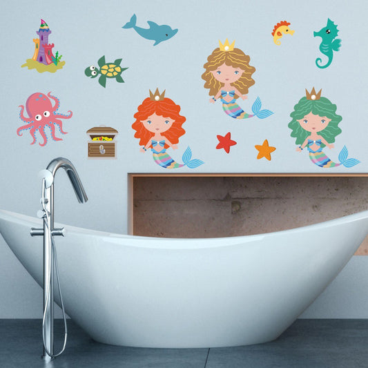 Beautiful Mermaid Wall Stickers