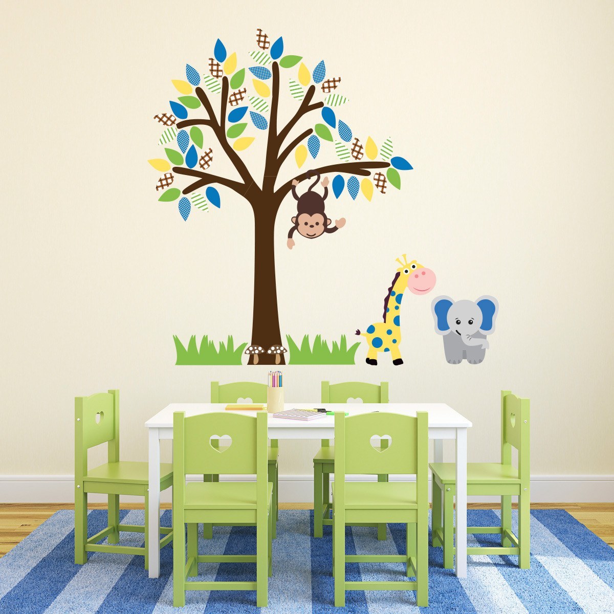 Boys Jungle Tree Wall Decal