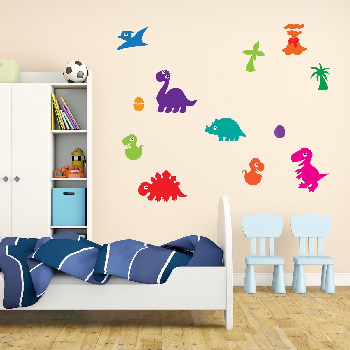 Bright Dinosaur Wall Decals