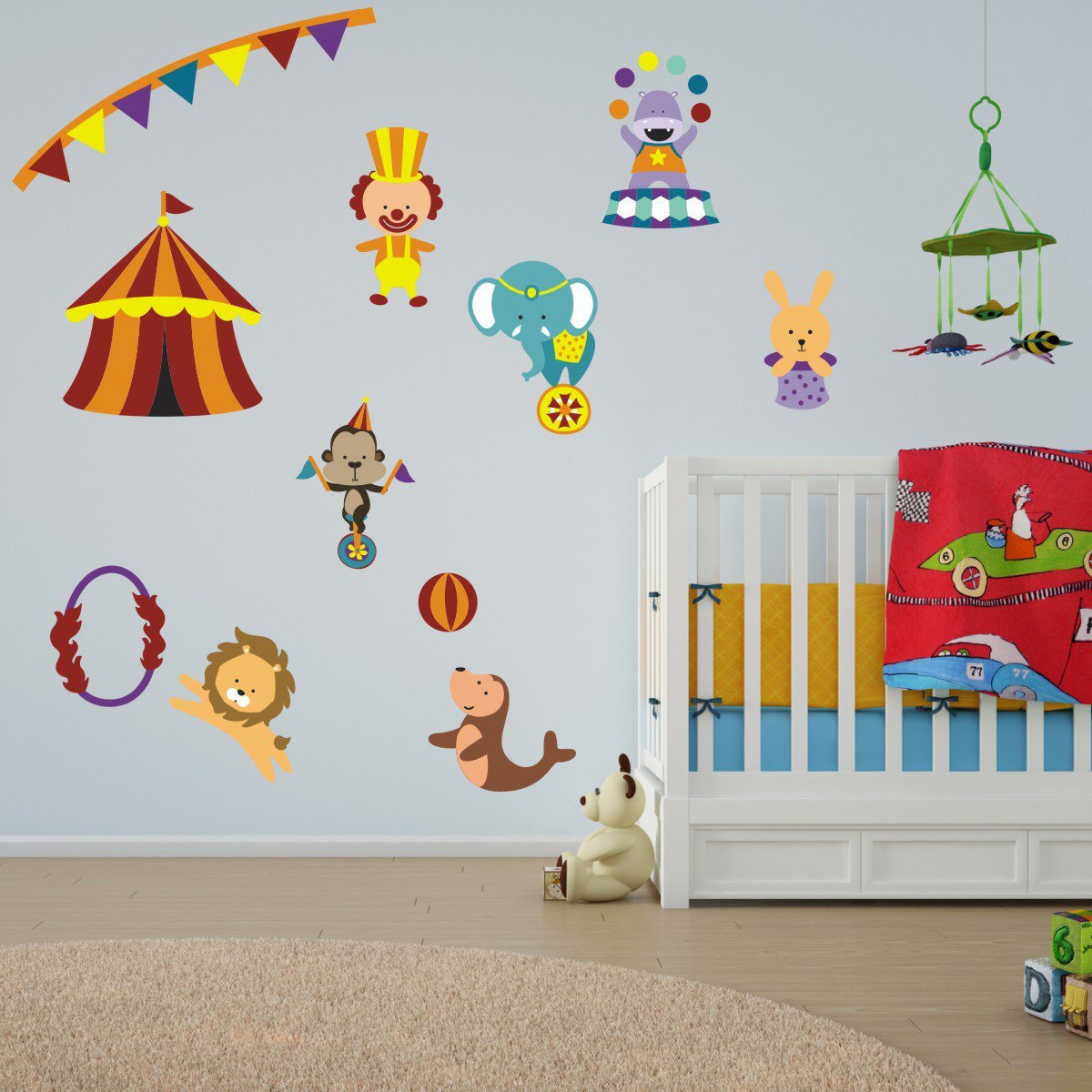 Childrens Circus Wall Stickers