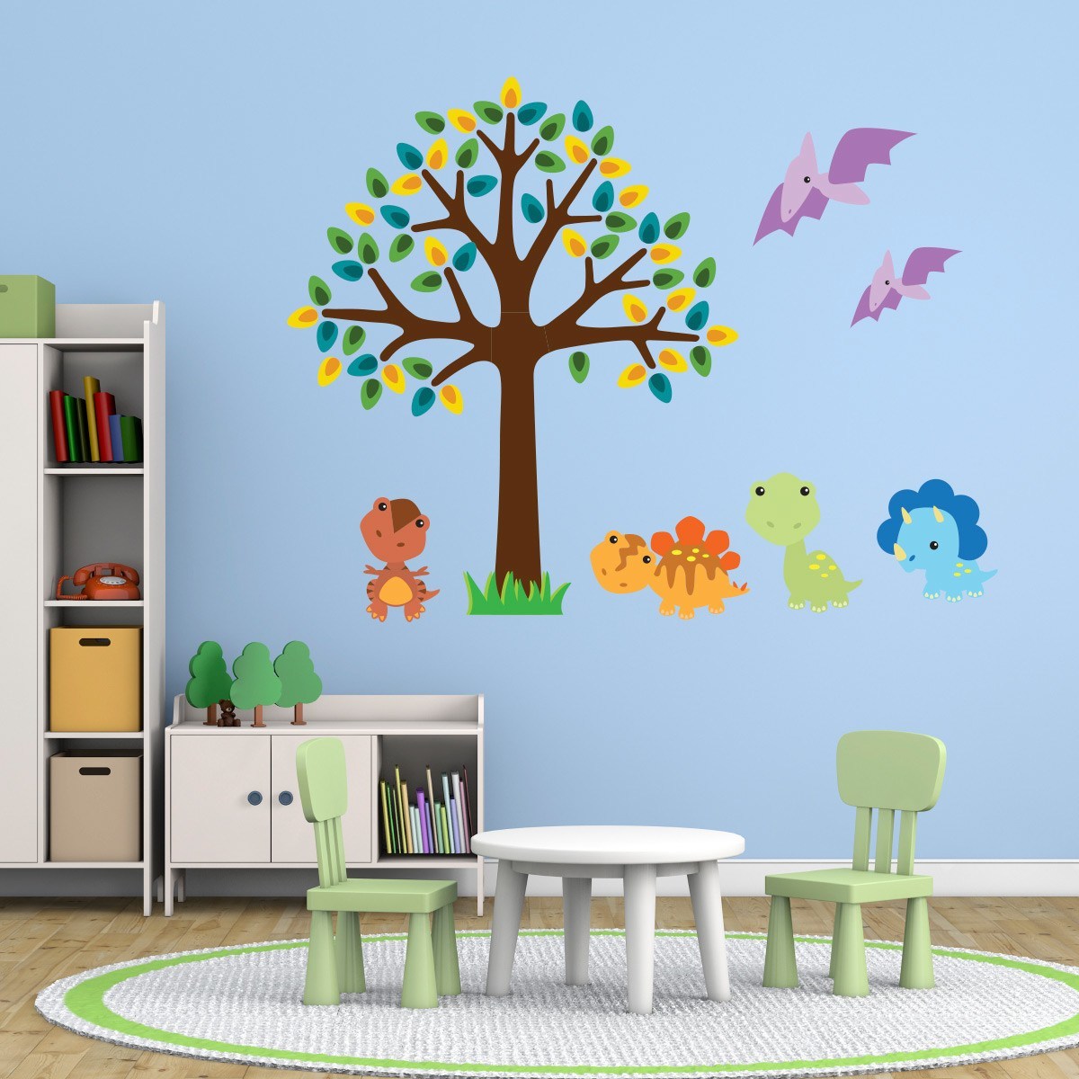 Dinosaur Tree Wall Decal