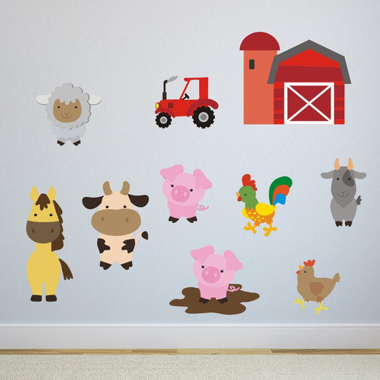 Farmyard Animal Wall Stickers