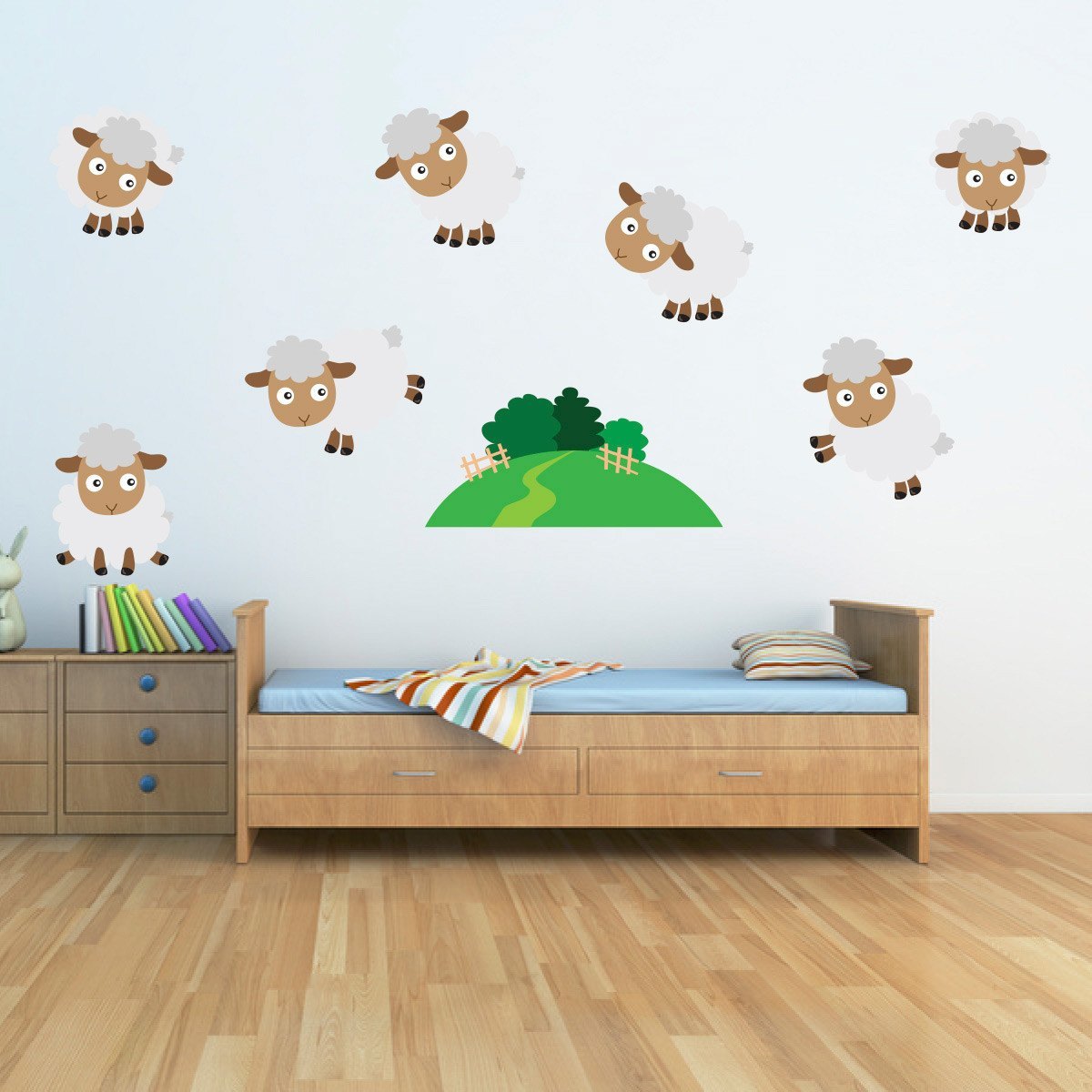 Farmyard Sheep Wall Decals