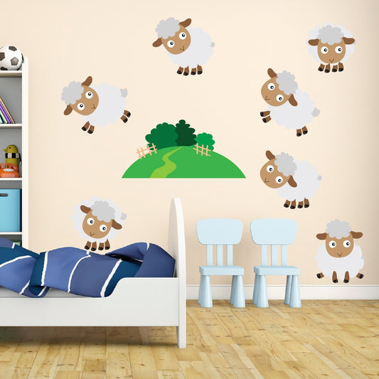 Farmyard Sheep Wall Stickers