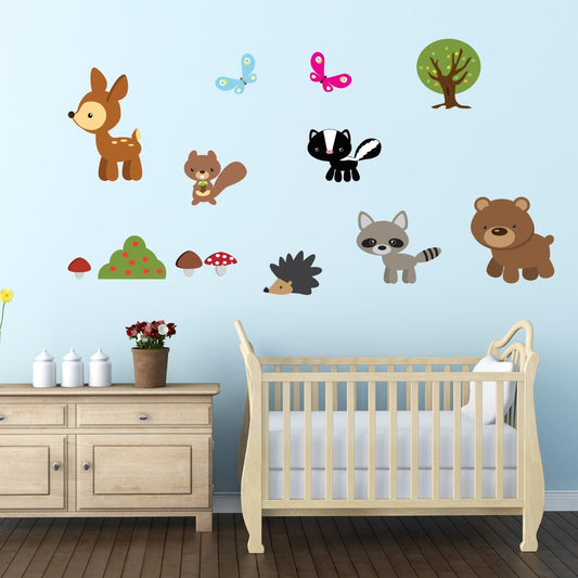 Forest Animal Wall Stickers Pack