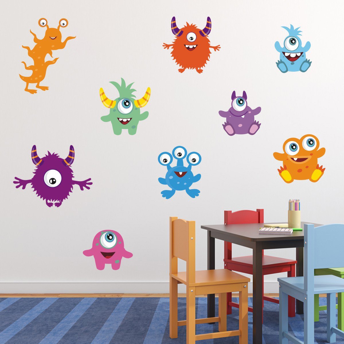 Friendly Monster Wall Decals