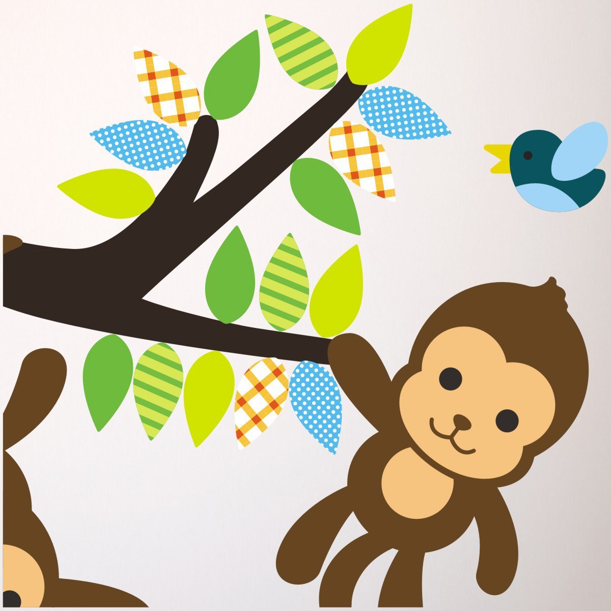 Monkeys On Branch Wall Transfer