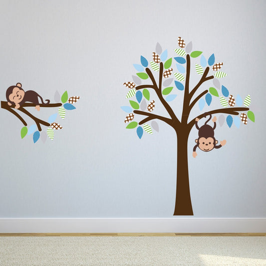 Monkey Tree and Branch Wall Sticker