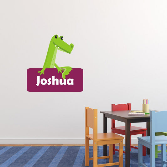 Personalised Alligator Wall Sticker