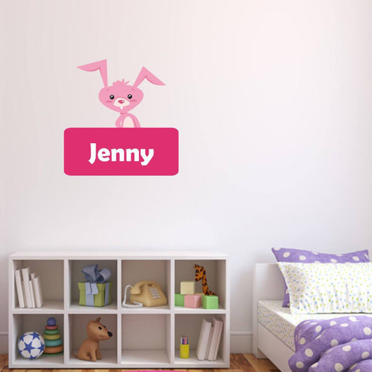 Personalised Bunny Rabbit Wall Sticker