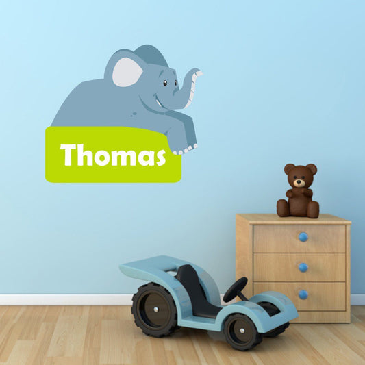 Personalised Elephant Wall Sticker