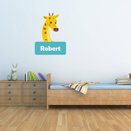 Adorable Giraffe Wall Stickers, Wallboss Wall Stickers, Wall Art Stickers, UK Wall Stickers