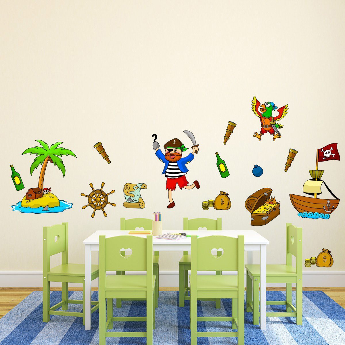 Pirate Wall Decals Pack