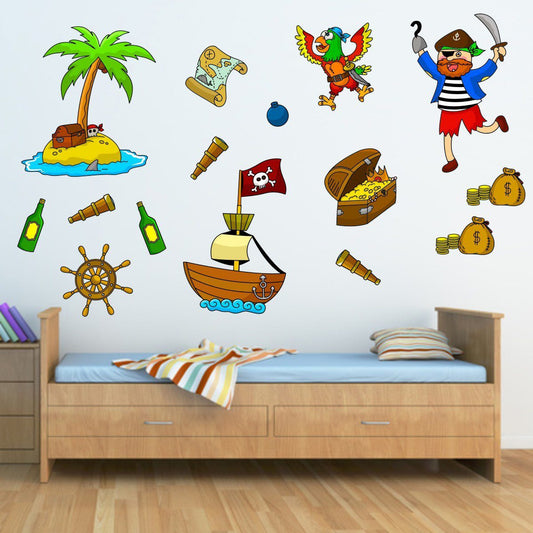 Pirate Wall Stickers Pack