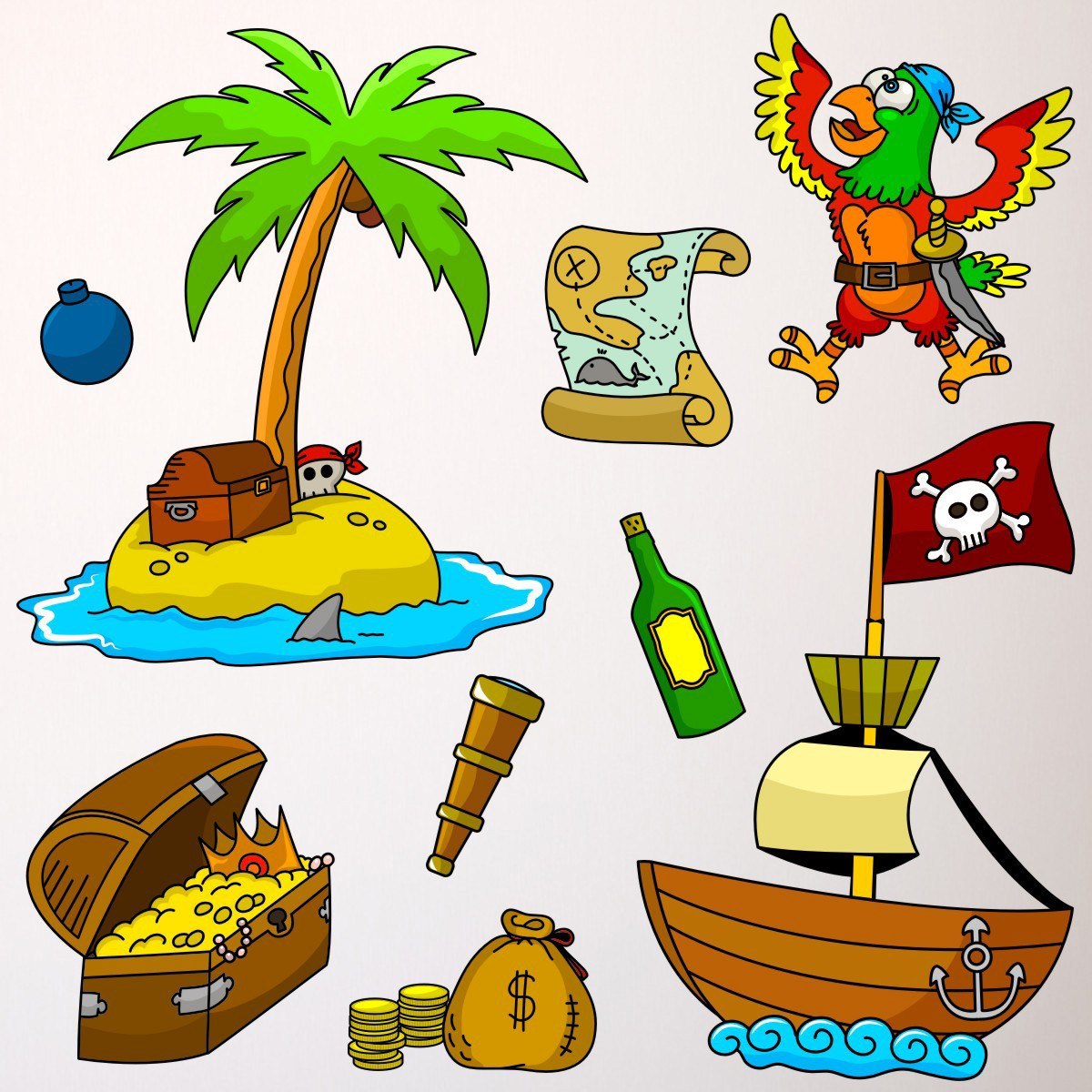 Pirate Wall Transfers Pack