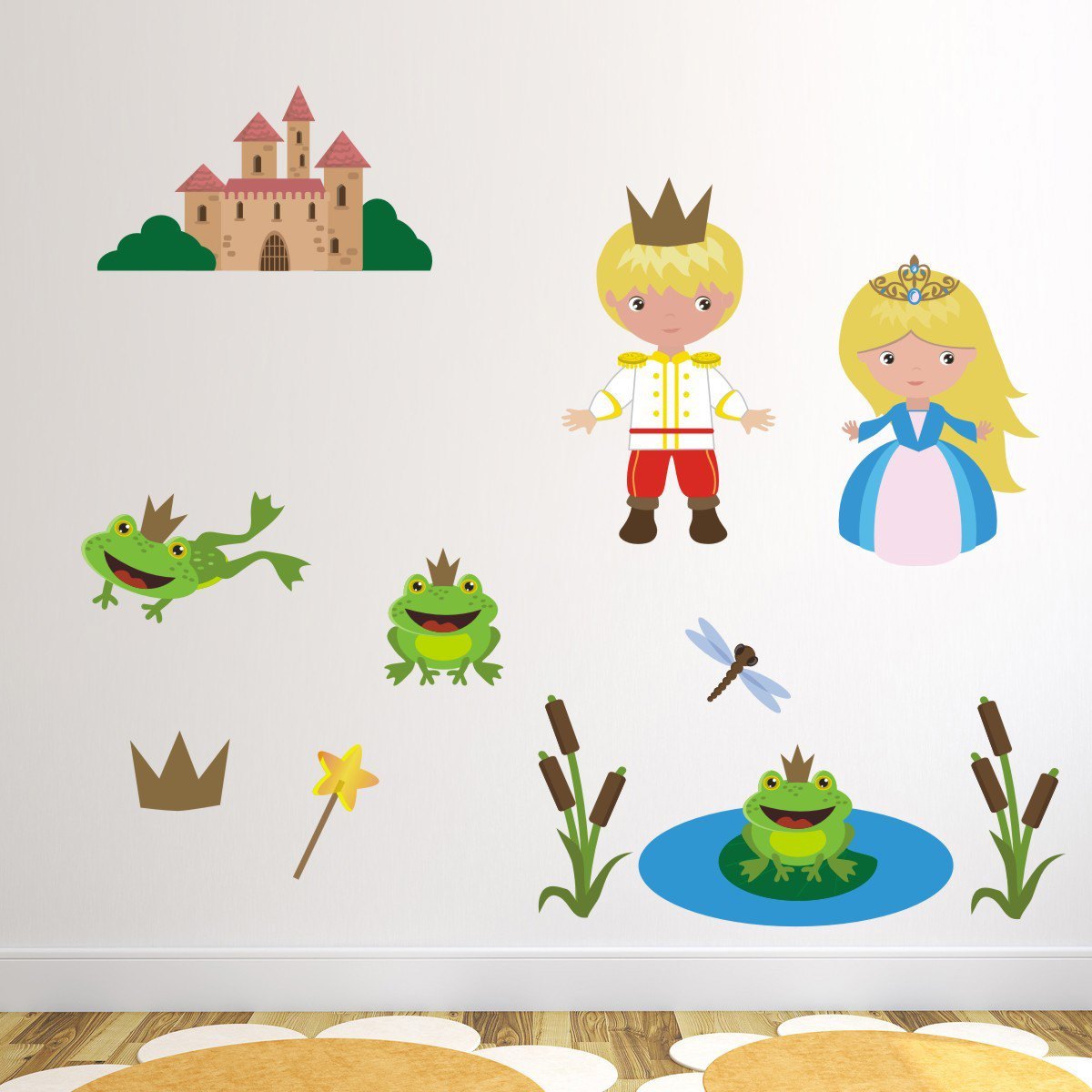 Prince, Princess and Frogs Wall Art