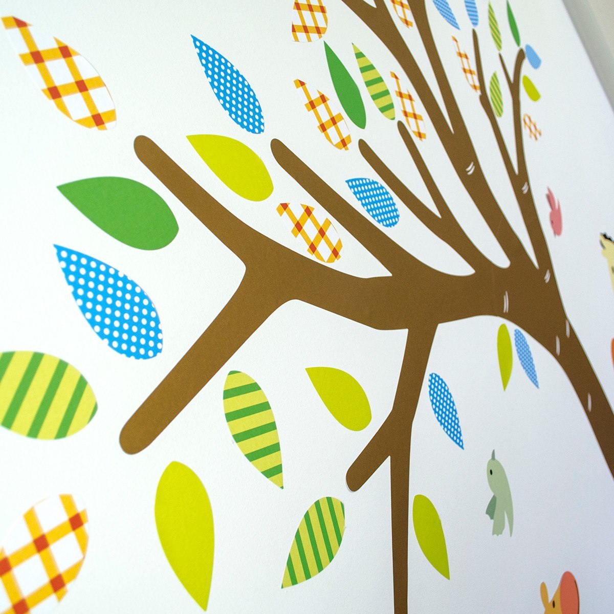 Tree With Safari Animals Wall Transfer