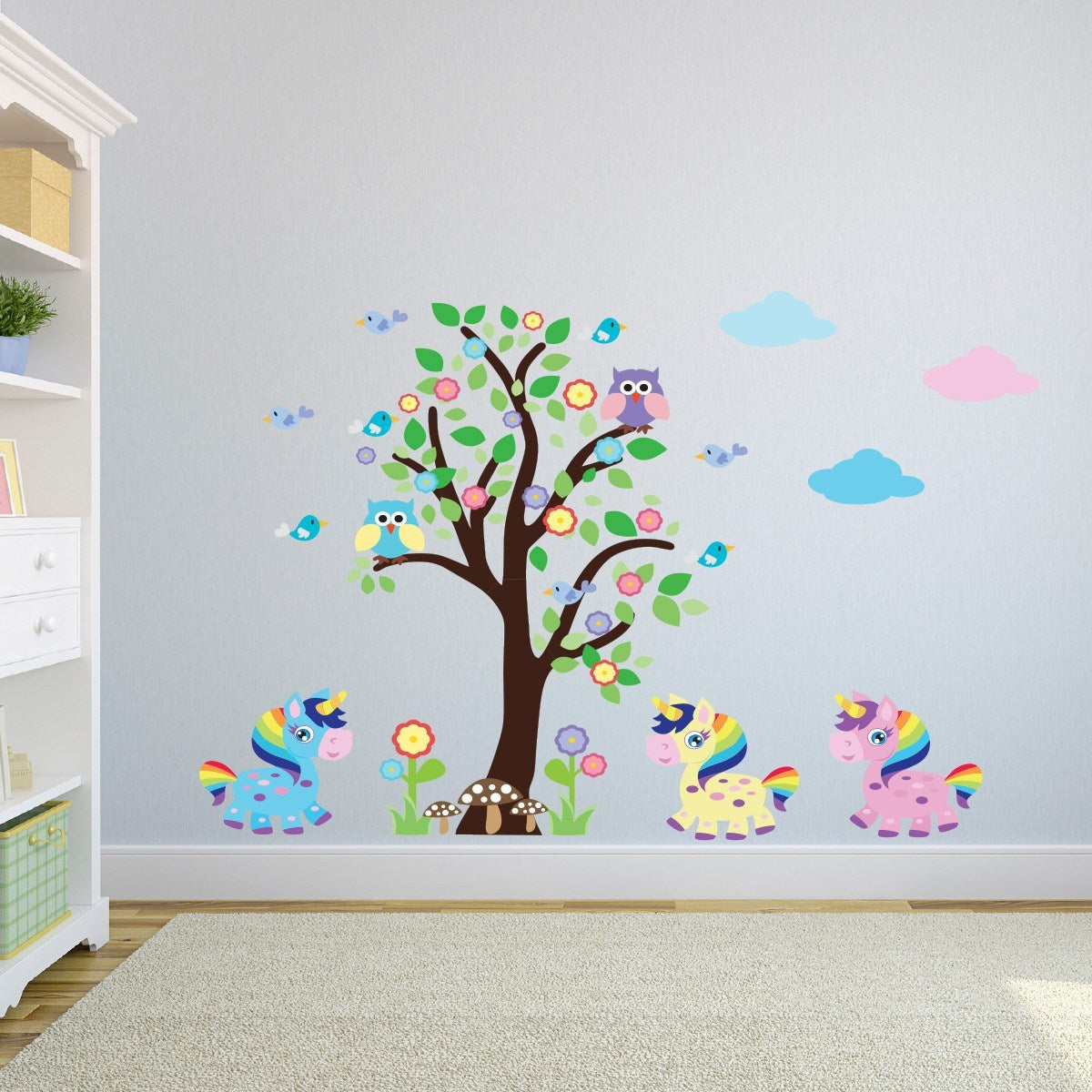 Tree With Unicorns Wall Sticker