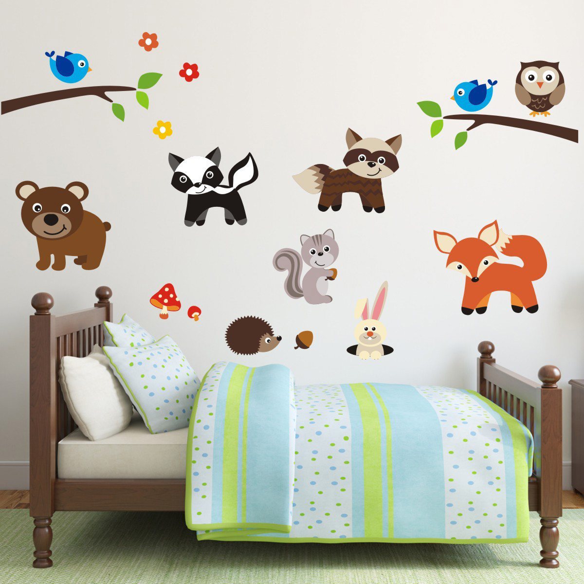 Woodland Nursery Animal Wall Art