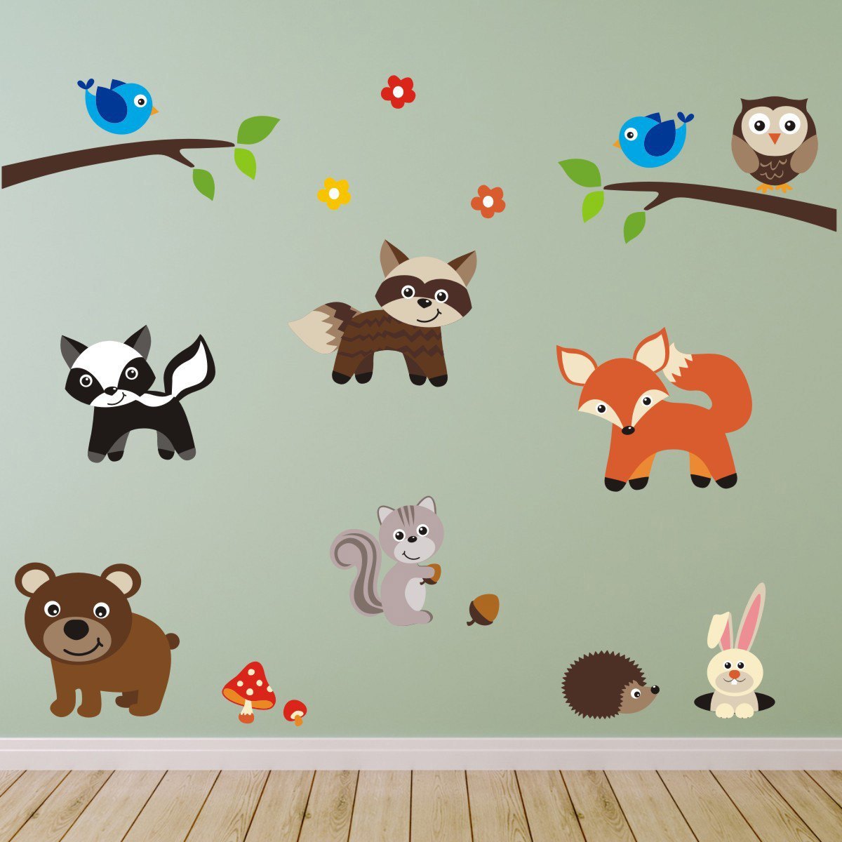 Woodland Nursery Animal Wall Decals