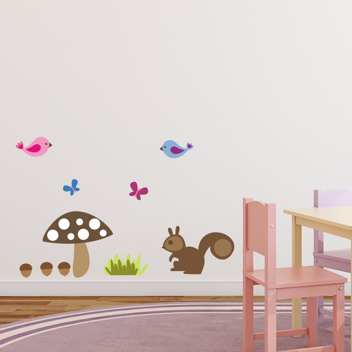 Woodland Squirrel Wall Sticker