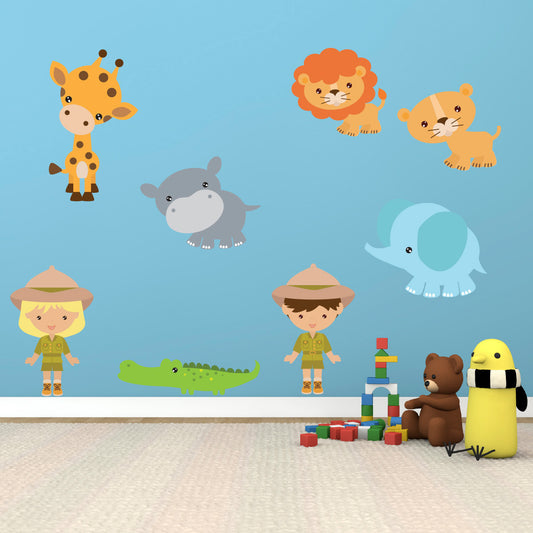 Zoo Animal Wall Stickers Pack
